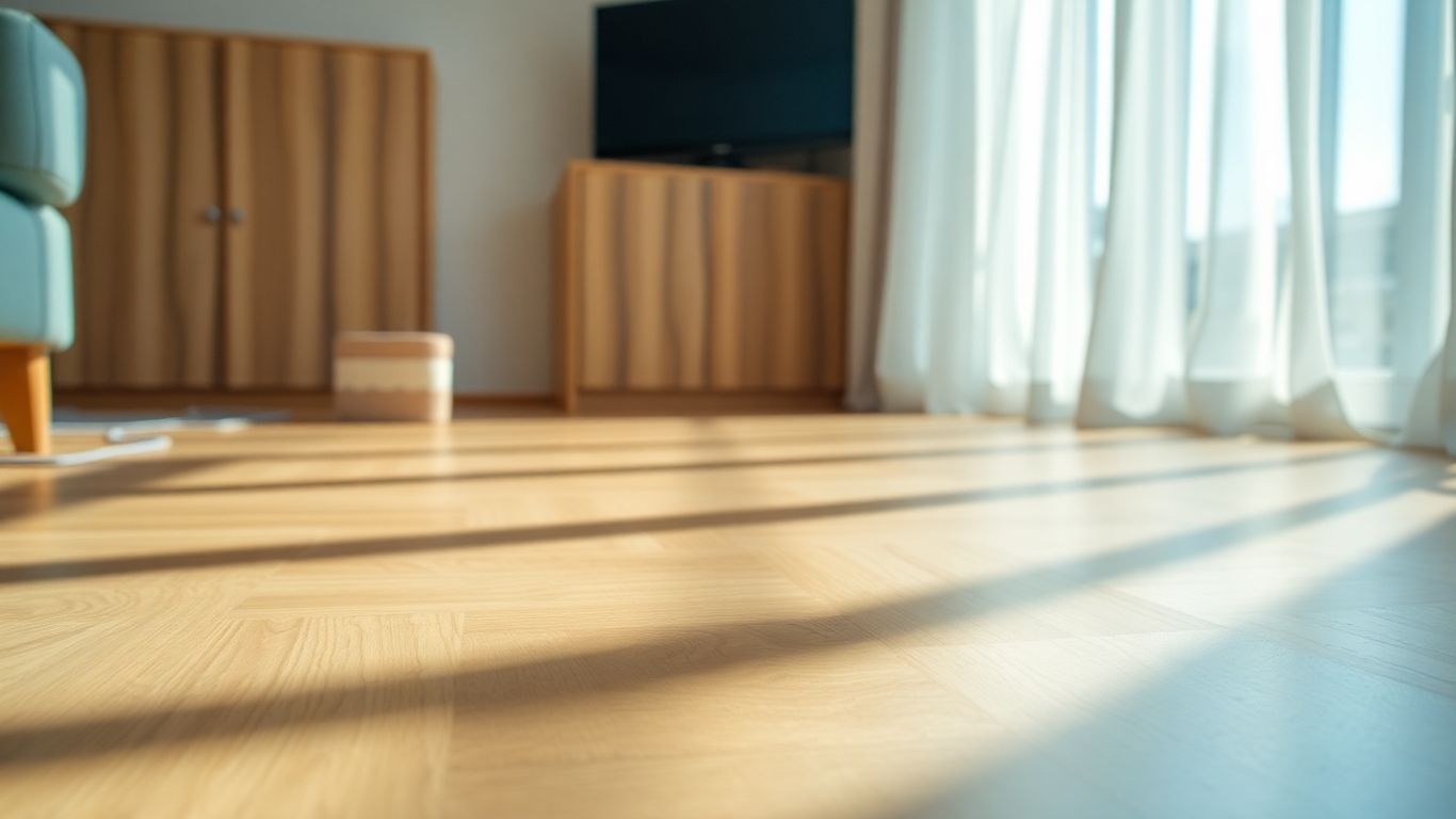 Fußbodenheizung in einem Wohnzimmer